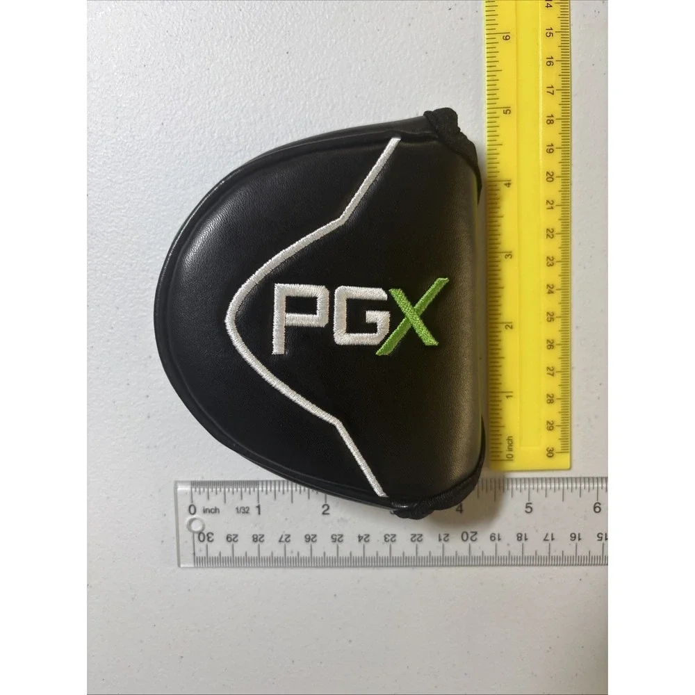 Pinemeadow PGX Mallet Putter HeadCover Rounded Putter Cover Black Duel Handed